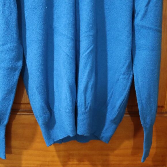 Shephe Vintage Blue 100% Cashmere Pullover Sweater small - Picture 6 of 11